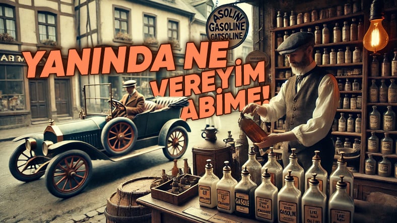 Otomobiller Yeni Çıkmaya Başladığında, Akaryakıt İstasyonları Daha Piyasada Yokken İnsanların Benzin Aldığı Yeri Tahmin Bile Edemezsiniz!